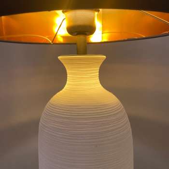 Beyaz Til Boyunlu Abajur